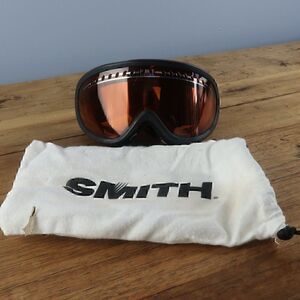 SMITH VINTAGE SKI GOGGLES WITH ADJUSTABLE STRAP AMBER LENS PMT AIRFLOW